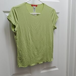 Anne Klein Light Green Short Sleeve Tee